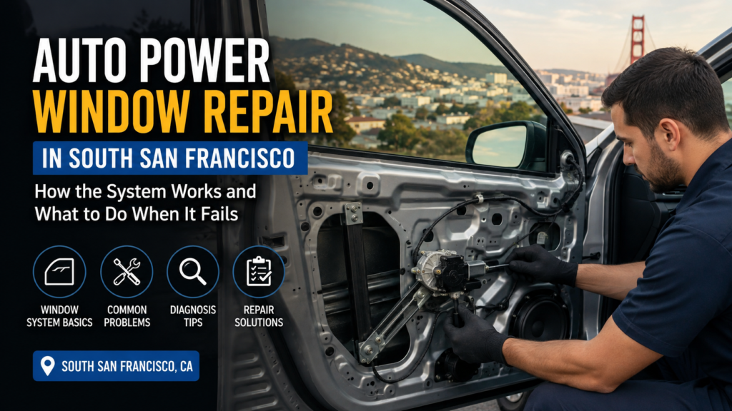 Auto Power Window Repair in South San Francisco: How the System Works and What to Do When It Fails